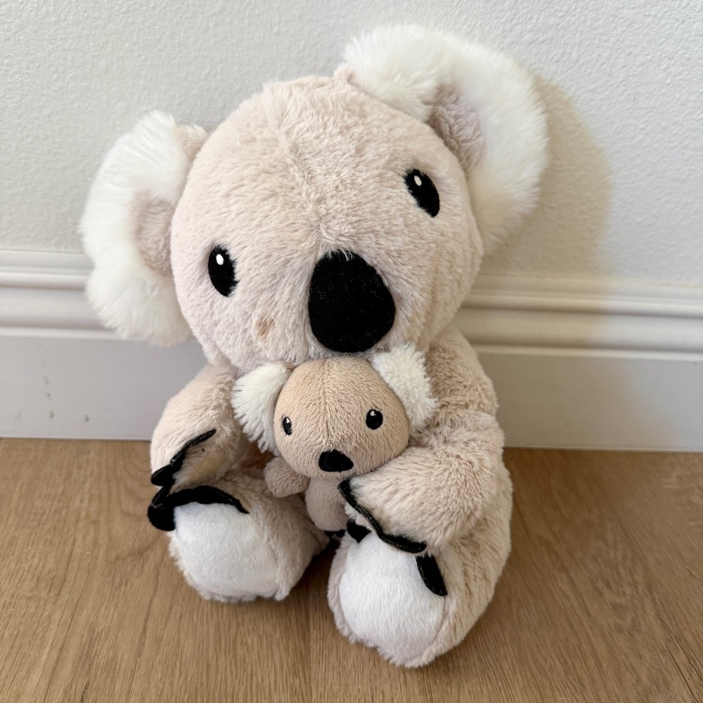 Cloud B Mama Koala & Baby Soothing Sound Machine Plush Toy Rain Ocean Whale‎ 10”